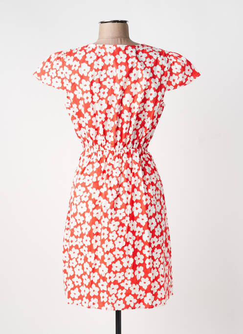 Rochie scurtă croială evazată mâneci scurte roșu MAELLE femme