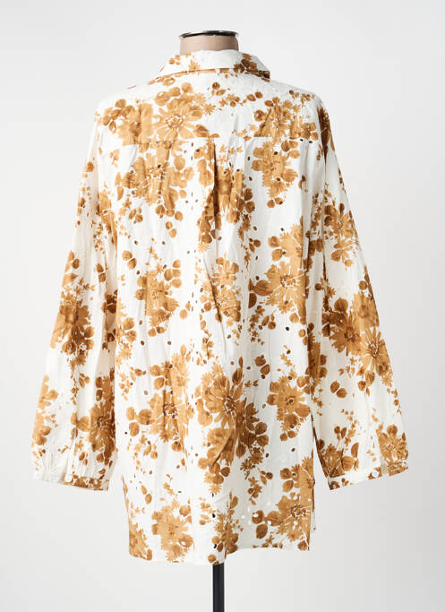 Cămașă imprimeu fantezie mâneci lungi maro NOUGAT femme