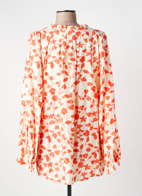 Cămașă imprimeu fantezie mâneci lungi portocaliu NOUGAT femme