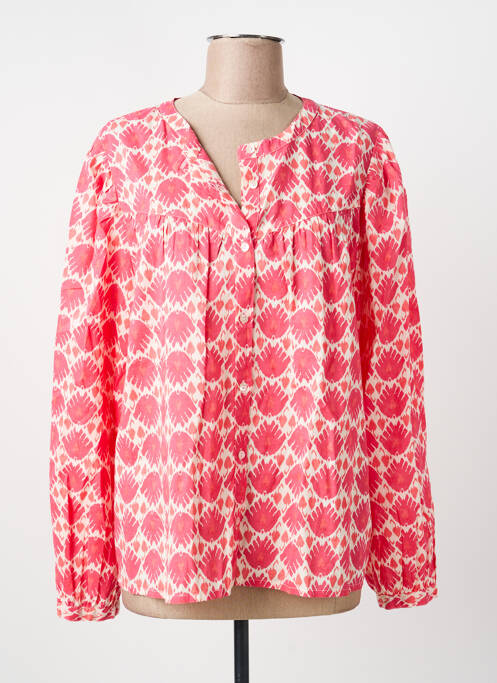 Cămașă imprimeu fantezie mâneci lungi roz C'EST BEAU LA VIE femme