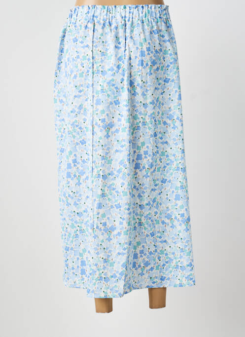 Fustă lungă imprimeu fantezie albastru PM MERE & FILLE femme