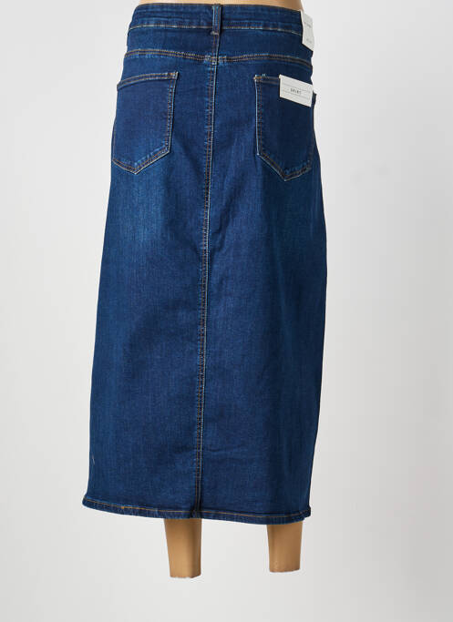 Fustă lungă croială dreaptă albastru NINA CARTER femme