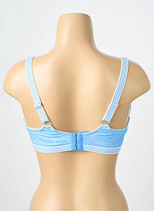 Sutien efect material satinat top sutien modelat albastru CYBÈLE femeie