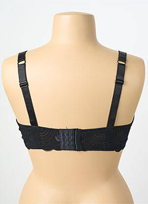 Sutien efect material satinat sutien cupe întregi cu decolteu înalt negru DAMART femeie