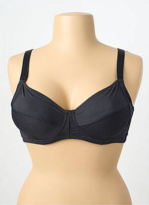 Sutien efect material satinat sutien cupe întregi cu decolteu înalt negru DAMART femeie