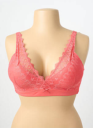 Sutien efect material satinat top sutien modelat roz DAMART femeie