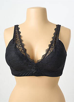 Sutien efect material satinat top sutien modelat negru DAMART femeie