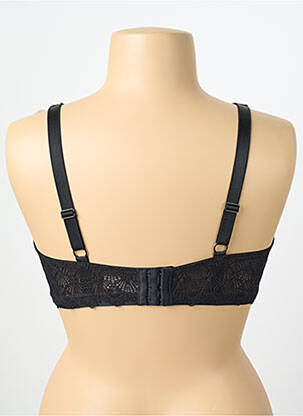 Sutien efect material satinat top sutien modelat negru DAMART femeie