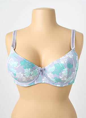 Sutien efect material satinat top sutien modelat gri NATURANA femeie