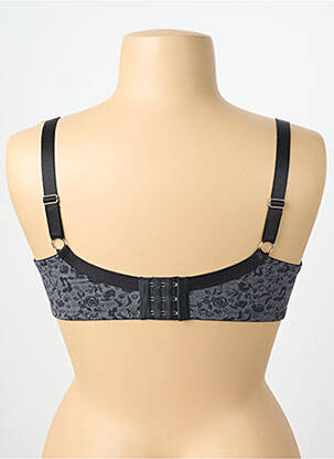 Sutien efect material satinat top sutien modelat gri CYBÈLE femeie
