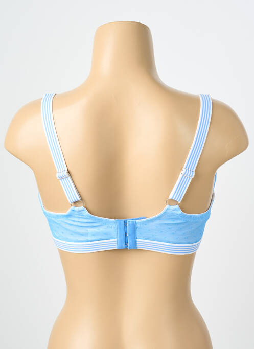 Sutien efect material satinat top sutien modelat albastru CYBÈLE femme