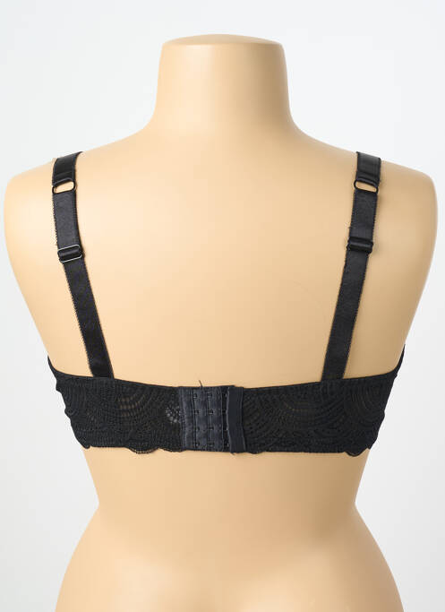 Sutien efect material satinat sutien cupe întregi cu decolteu înalt negru DAMART femme