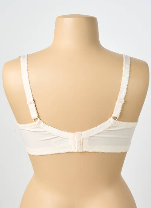 Sutien efect material satinat sutien cupe întregi cu decolteu înalt bej DAMART femme