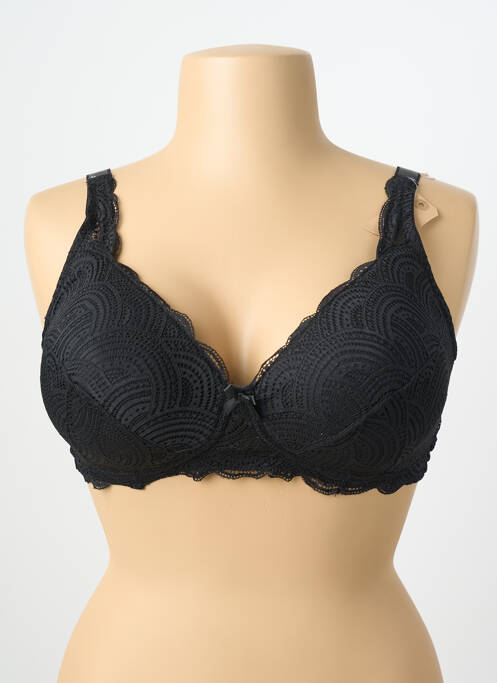 Sutien fără armatură top sutien modelat negru DAMART femme