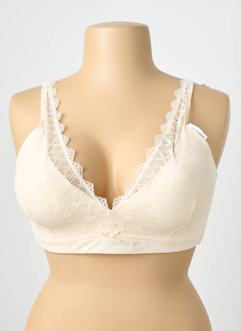 Sutien fără armatură top sutien modelat bej DAMART femme