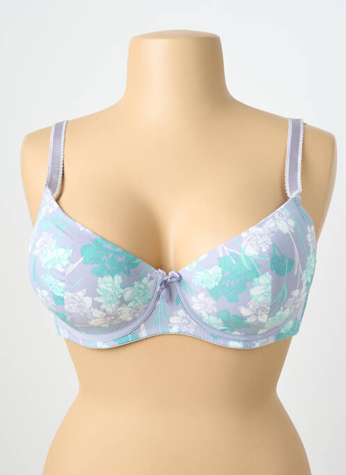 Sutien efect material satinat top sutien modelat gri NATURANA femme