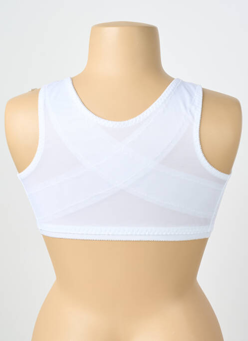 Sutien fără armatură sutien cupe întregi cu decolteu înalt alb DAMART femme