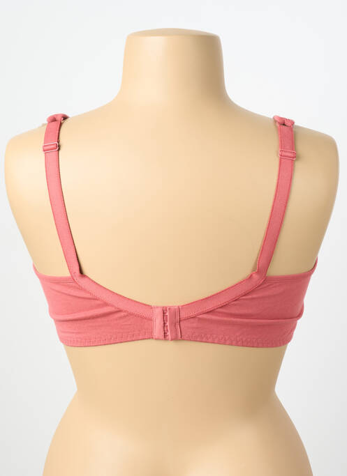 Sutien fără armatură sutien cupe întregi cu decolteu înalt roz DAMART femme