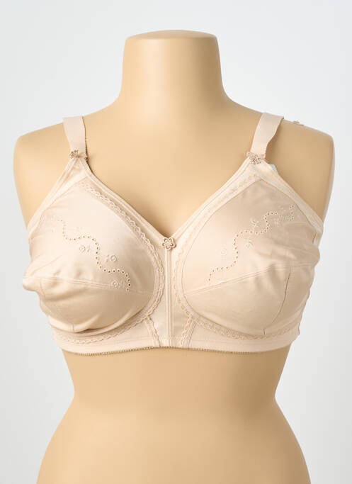 Sutien fără armatură sutien cupe întregi cu decolteu înalt bej TRIUMPH femme