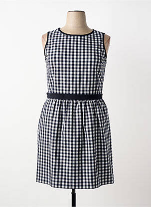 Rochie midi imprimeu fantezie fără mâneci negru BROOKS BROTHERS femeie