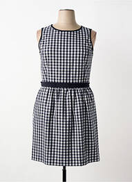 Rochie midi imprimeu fantezie fără mâneci negru BROOKS BROTHERS femme