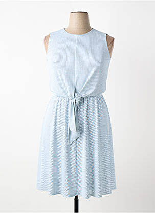 Rochie midi croială fluidă fără mâneci albastru TOMMY HILFIGER femeie