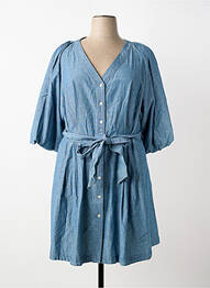 Rochie midi mâneci 3/4 mâneci 3/4 albastru RALPH LAUREN femme