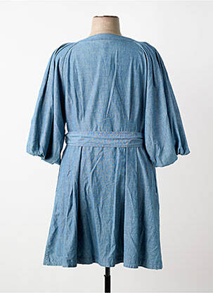 Rochie midi mâneci 3/4 mâneci 3/4 albastru RALPH LAUREN femeie