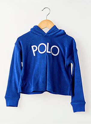 Hanorac cu glugă mâneci lungi mâneci lungi albastru RALPH LAUREN copil
