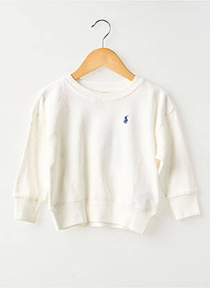 Hanorac serigrafie mâneci lungi alb RALPH LAUREN copil