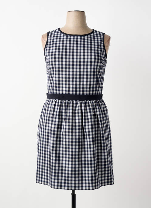 Rochie midi imprimeu fantezie fără mâneci negru BROOKS BROTHERS femme