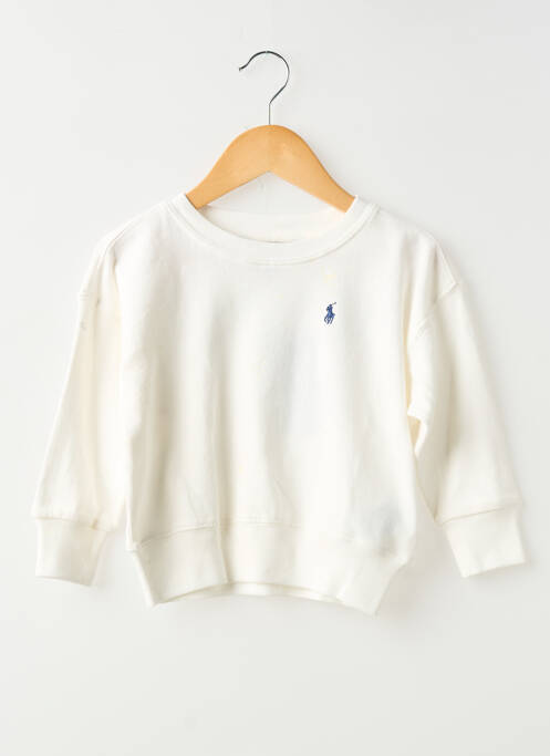 Hanorac mâneci lungi mâneci lungi alb RALPH LAUREN enfant