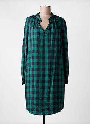 Rochie midi croială fluidă mâneci lungi verde COMPTOIR DES COTONNIERS femeie