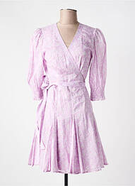 Rochie midi mâneci 3/4 mâneci 3/4 violet RALPH LAUREN femme