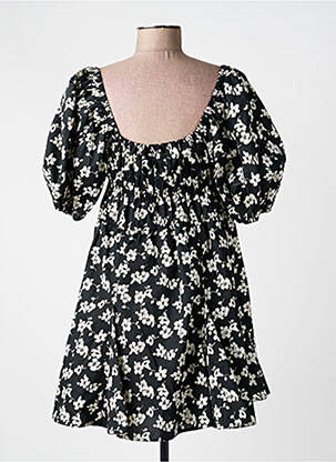 Rochie scurtă croială evazată mâneci scurte negru RALPH LAUREN femeie