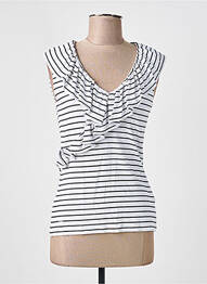 Top imprimeu fantezie fără mâneci negru RALPH LAUREN femme