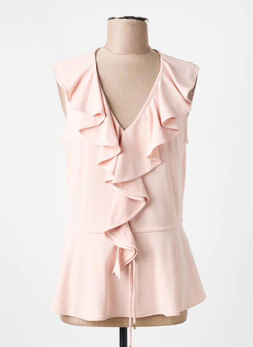 Top croială cambrată fără mâneci roz RALPH LAUREN femme