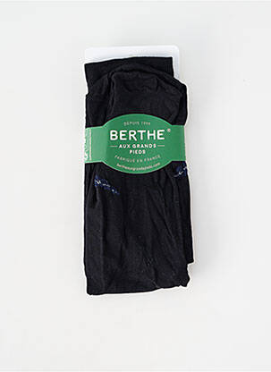 Șosete elasticitate negru BERTHE AUX GRANDS PIEDS femme