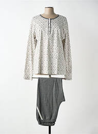 Pijama croială dreaptă gri VANIA femme