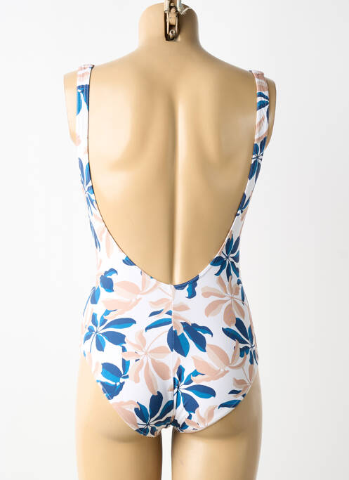 Costum de baie dintr-o singură piesă efect material satinat sutien cu susținere înaltă și burete detașabil alb LIVIA femme
