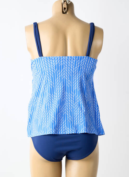 Tankini sutien cu susținere înaltă și burete detașabil albastru SUNFLAIR femme