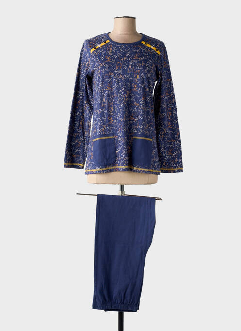 Pijama țesătură jerseu albastru CHRISTIAN CANE femme