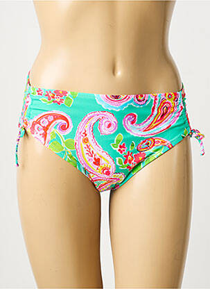 Chiloți de baie țesătură satinată chiloți verde ANTIGEL femme