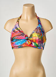 Sutien de costum de baie elasticitate sutien balconet cu decolteu înalt albastru ANTIGEL femme