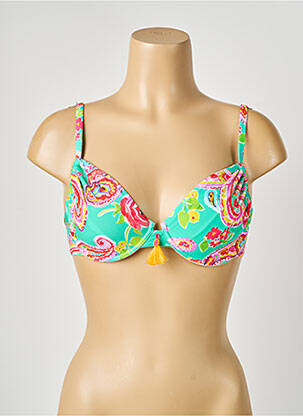 Sutien de costum de baie elasticitate sutien balconet cu decolteu înalt verde ANTIGEL femme