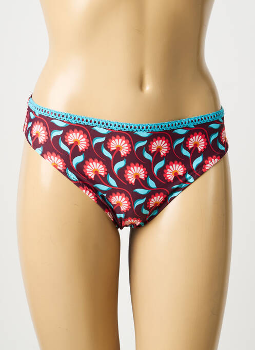 Chiloți de baie imprimeu floral chiloți roșu ANTIGEL femme