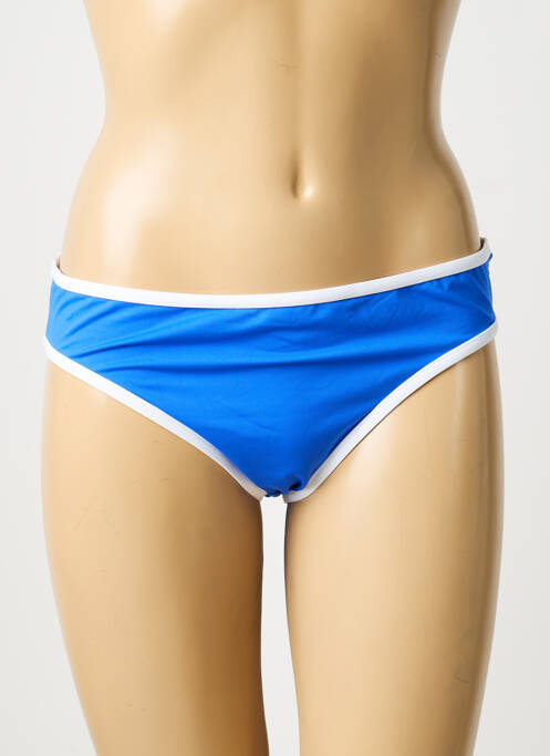 Chiloți de baie țesătură satinată chiloți albastru GRAIN DE SABLE femme