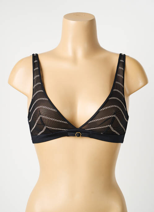 Sutien fără armatură sutien cupe întregi cu decolteu înalt negru MARIE JO femme