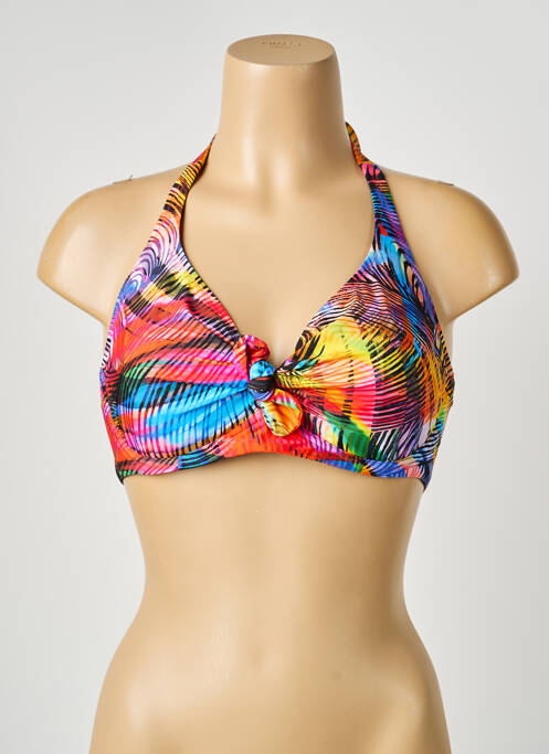 Sutien de costum de baie elasticitate sutien balconet cu decolteu înalt albastru ANTIGEL femme