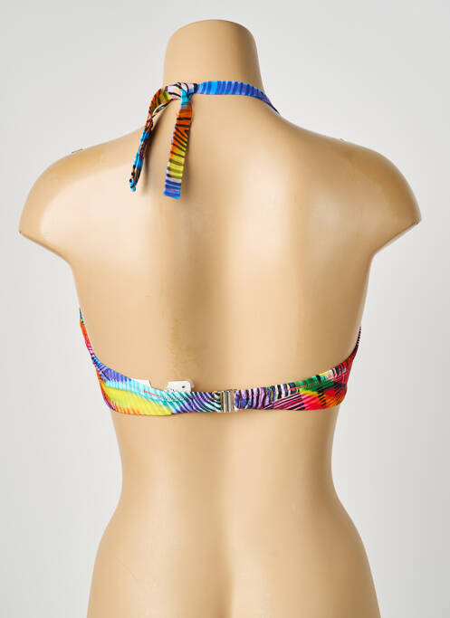 Sutien de costum de baie elasticitate sutien balconet cu decolteu înalt albastru ANTIGEL femme